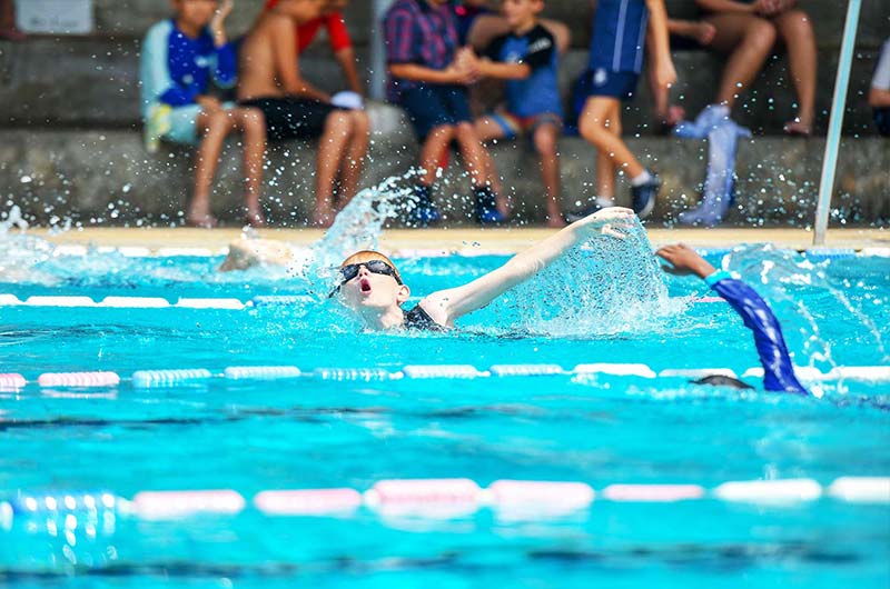 Our swimmers participate in several swim meets